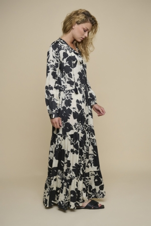 ELIJN SHIRT DRESS MAXI BIRCH BLOOM