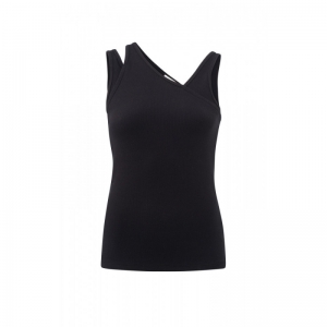 RIB TOP BEAUTY BLACK