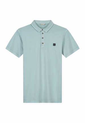 POLO WASHED PIMA 693 medium blue