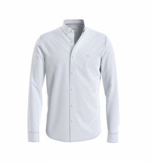 CK CHEST LOGO SLIM SHIRT YAF Bright Whit