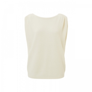 SLEEVELESS SWEATER WITH BOAT N 99691 WHITE