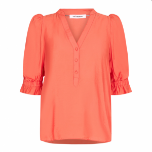 CALLUM ELASTIC SS V-BLOUSE 936 PELICAN