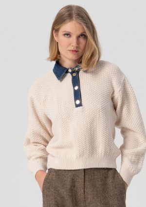 FJ25WT7016K47801-G19 CREAM INDIGO