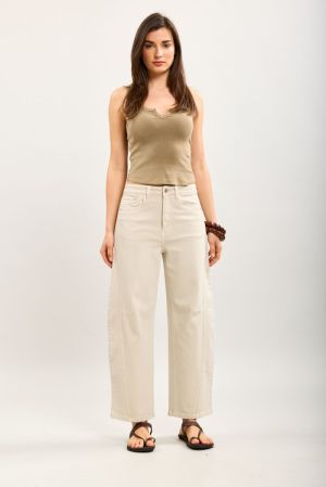 L21550-2 BEIGE DENIM BEIGE