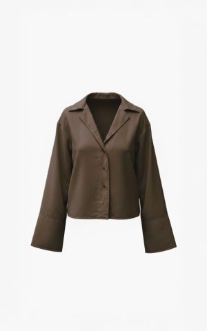 FALKOHS BLOUSE BROWN BROWN